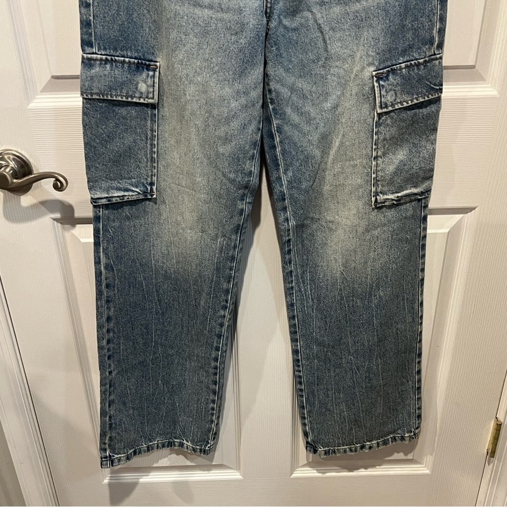 Pistola Bobbie cargo midrise loose straight denim jeans size 29 - Picture 4 of 9